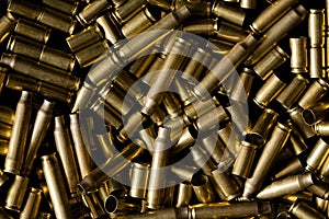 Spent ammo casings photo