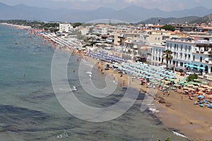 Sperlonga beach summer panorama