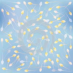 Sperm background. semen pattern