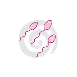 Sperm doodle icon