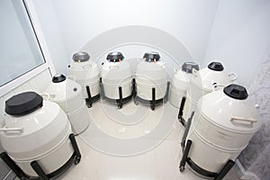 Sperm Freezing storage in liquid nitrogen tank, Laboratory infertility