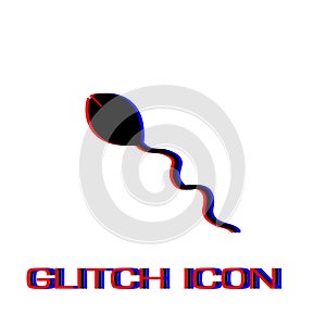 Sperm icon flat