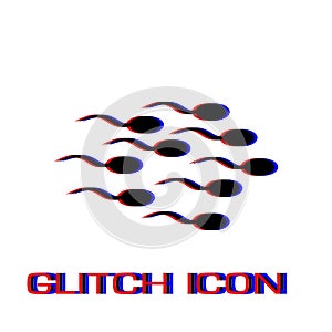 Sperm icon flat