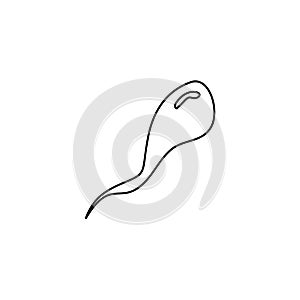 Sperm icon. Semen analysis symbol