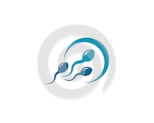 Sperm logo vector