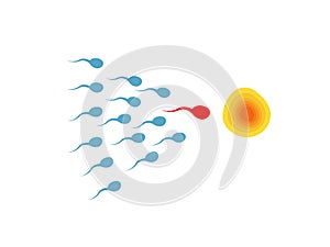 Sperm semen icon vector