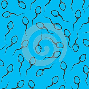Sperm / Spermatozoa background vector