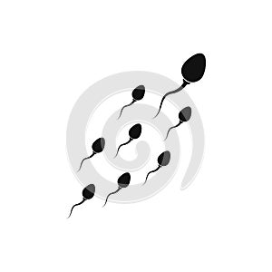 Sperm / Spermatozoa vector logo icon illustration