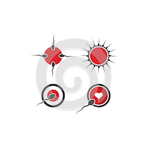 Sperm / Spermatozoa vector logo icon illustration