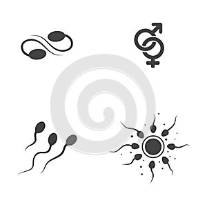 Sperm Vector icon design illustration