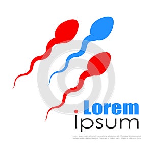 Spermatozoid vector logo