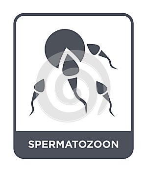 spermatozoon icon in trendy design style. spermatozoon icon isolated on white background. spermatozoon vector icon simple and