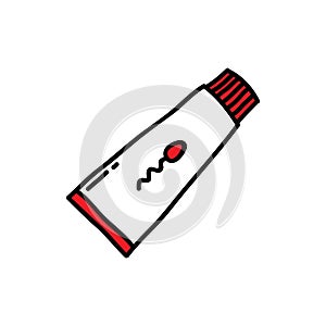 Spermicide doodle icon, vector illustration