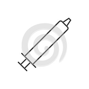 Spermicide gel line outline icon