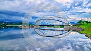 Sphere bridge at Putrajaya lake