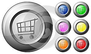 Sphere button shopping cart