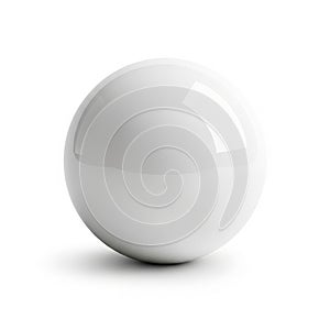 The sphere casts a subtle shadow, indicating a light source from above