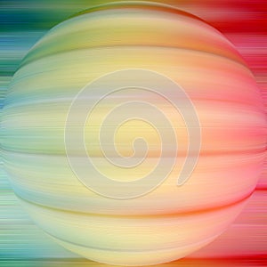 Sphere on a coloured background