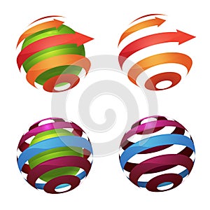 Sphere globe logo