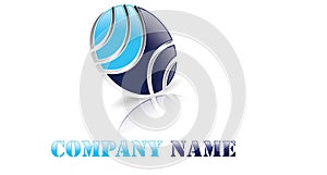 Sphere Logo Rounded Globle Circular Logo Template Modern Company Abstract Logo Symbol Vector