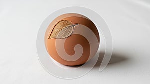 The sphere s shadow extends to the right indicating a light source from the