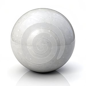 Sphere shape 3D icon illustration