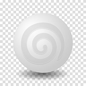 Sphere White 3D Vector Ball photo