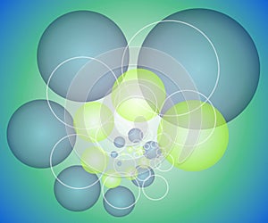 Spheres Circles Background