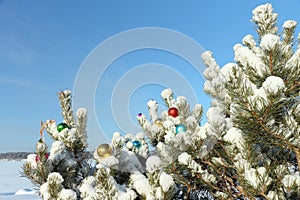 Spheres on snow