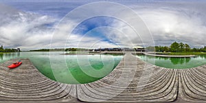 A Spherical 360 degrees seamless panorama view in equirectangular projection, panorama of natural landscape in Germany. VR content