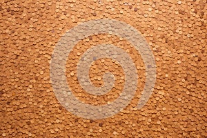 spherical cork pin board surface texture