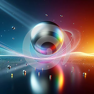 Spherical energetic quantum bubble