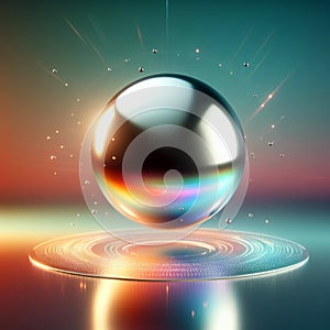 Spherical energetic quantum bubble