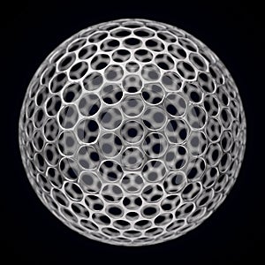 Spherical graphene structure