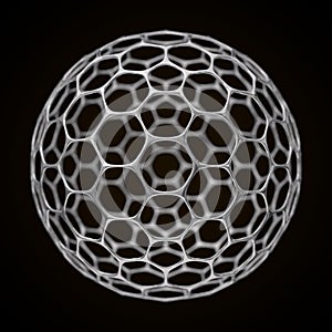 Spherical graphene structure