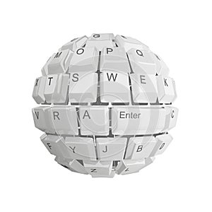 Spherical keyboard