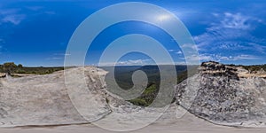 Spherical 360 panorama photograph of the Jamison Valley from Kings Tableland photo