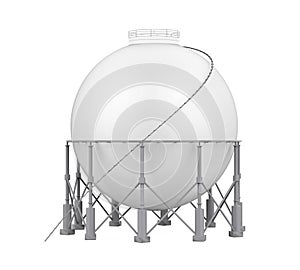 Spherical Storage Tank Isolated