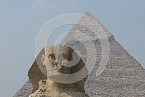 Sphinx and Chephren's Pyramid