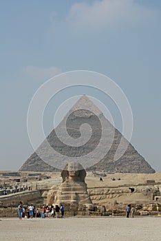 Sphinx and Chephren's Pyramid