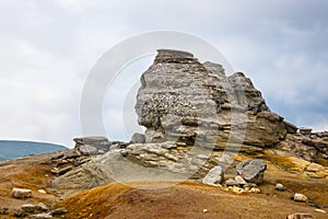 The Sphinx - Geomorphologic rocky structures in Bucegi Mountains