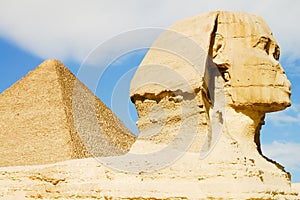 Sphinx & Khafre Pyramid - Egypt