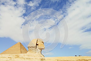 Sphinx & Khafre Pyramid - Egypt