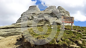 The Sphinx landmark from Bucegi