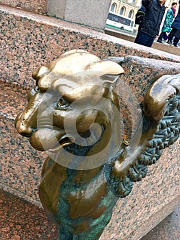 Sphinx napping above the recalcitrant Neva