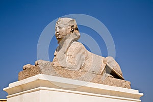 Sphinx at Pompey`s Pillar, Alexandria