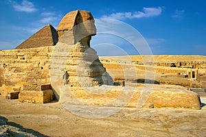 Sphinx and Pyramid