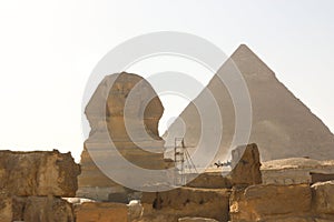 Sphinx and Pyramid