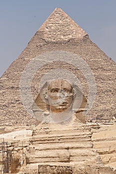 The Sphinx and the Pyramid of Khafre.