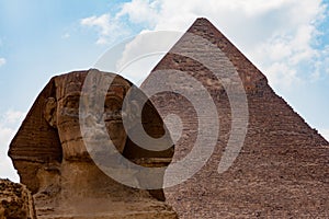 Sphinx and Pyramids of Giza